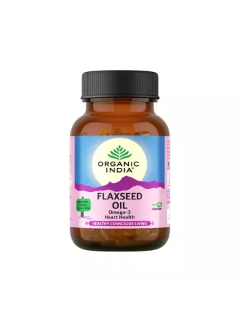 Органическое льняное масло Organic India: 60 капсул — мощная поддержка здоровья
